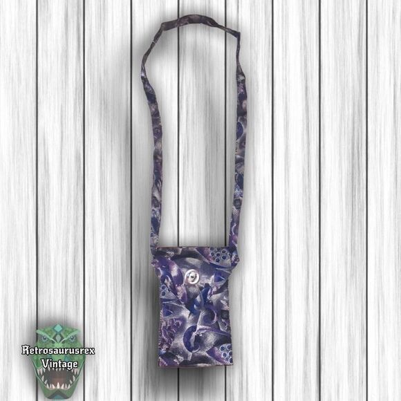 VINTAGE mens retro tie crossbody bag, upcycled repurposed shoulder purse - Picture 4 of 11